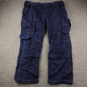 Blaklader FR Cargo Pants Mens 42x30 Navy Blue Flame Resistant Workwear
